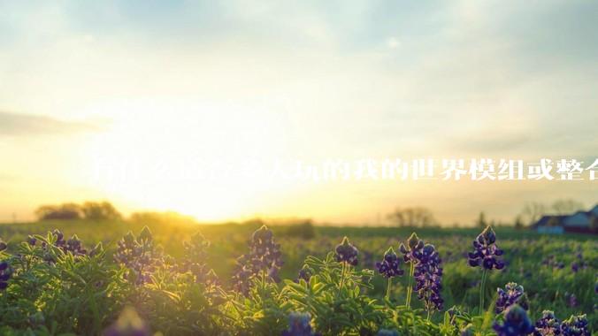有什么适合多人玩的我的世界模组或整合包？